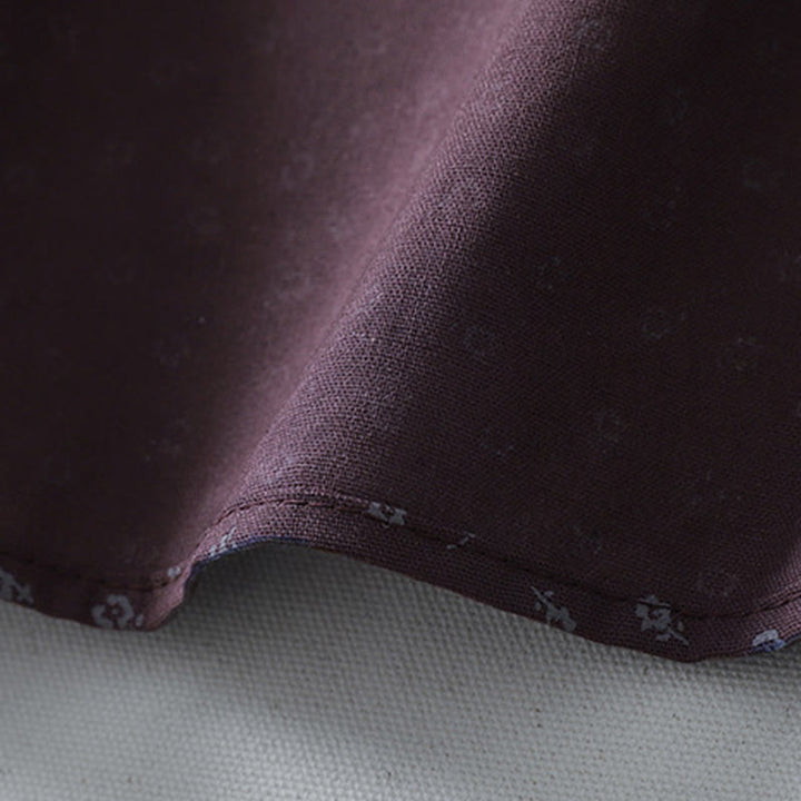 Robe mi-longue à manches longues et poches, en coton et lin, à imprimé floral et plis accordéon, avec Buddha Stones - image 17