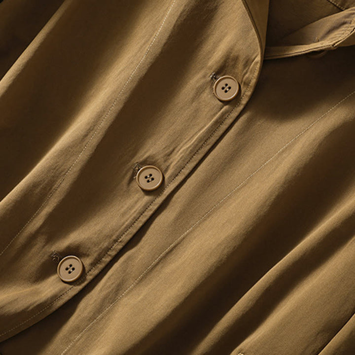 Veste à capuche en coton à manches longues et poches pour femme Motif Buddha Stones - image 3