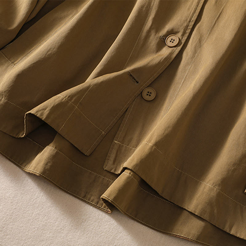 Veste à capuche en coton à manches longues et poches pour femme Motif Buddha Stones - image 4