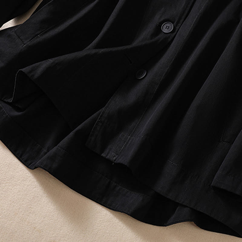 Veste à capuche en coton à manches longues et poches pour femme Motif Buddha Stones - image 11