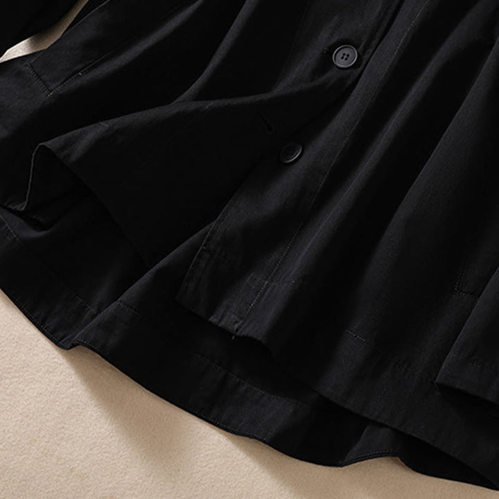 Veste à capuche en coton à manches longues et poches pour femme Motif Buddha Stones - image 11