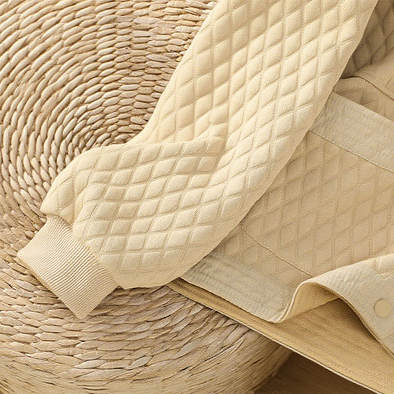 Veste à manches longues en coton uni rétro Buddha Stones pour femme avec poches - image 5