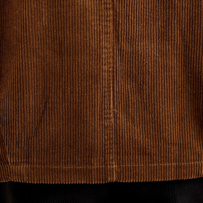 Gilet sans manches en coton et velours côtelé avec poches pour femme, boutons et Buddha Stones - image 17