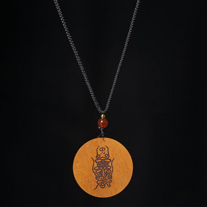 Buddha Stones porte-bonheur Yin Yang Bagua en bois de jujubier frappé par la foudre et pierres de Bouddha - image 11