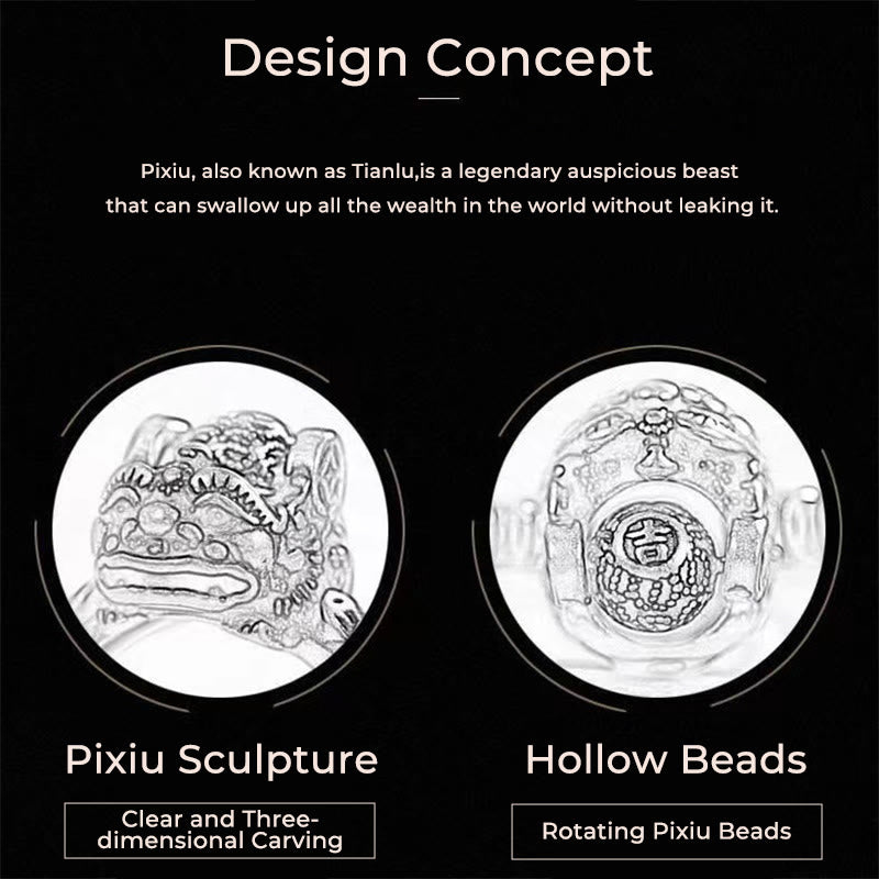 Bague rotative en cuivre avec Buddha Stones porte-bonheur FengShui PiXiu - image 6