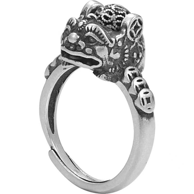 Bague rotative en cuivre avec Buddha Stones porte-bonheur FengShui PiXiu - image 7