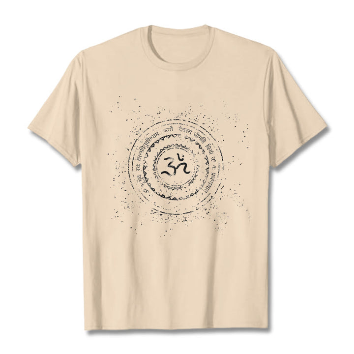 T-shirt en coton avec motif mantra et mandala Buddha Stones - Bisque - 2XL - image 9