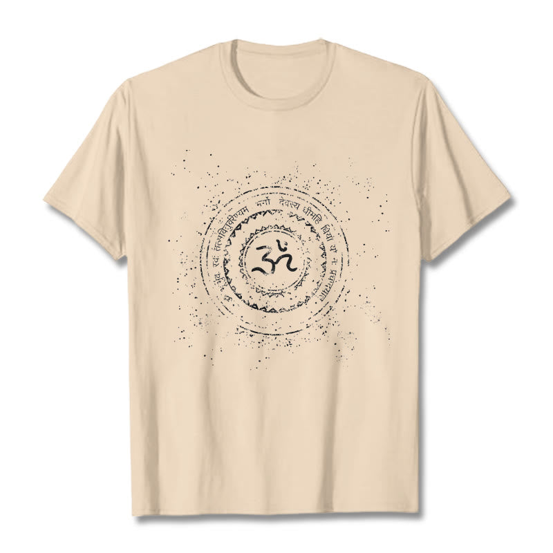 T-shirt en coton avec motif mantra et mandala Buddha Stones - Bisque - 2XL - image 8