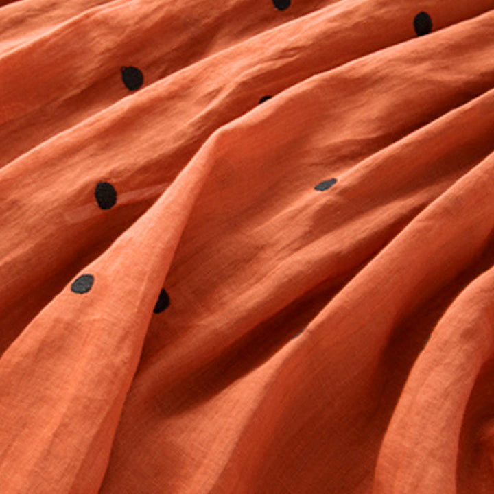 Jupe plissée pour femme à motif artistique vintage à pois Buddha Stones - image 37