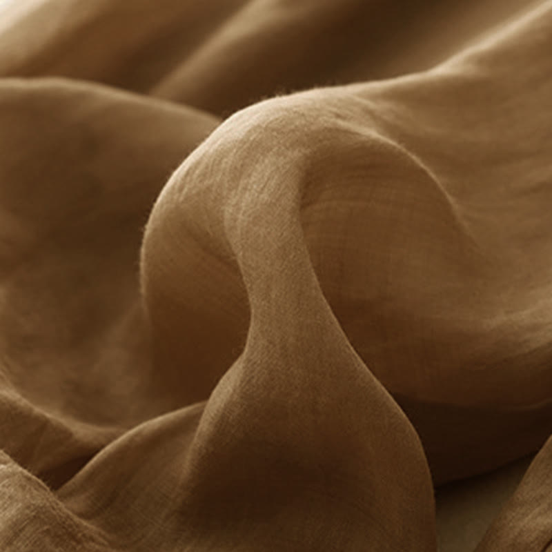 Pantalon Buddha Stones décontracté ample double épaisseur longueur 7-8 pour femme avec poches - image 3