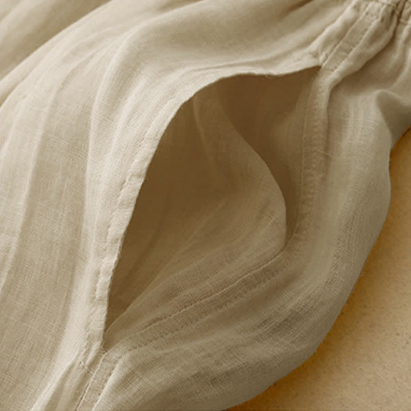 Pantalon Buddha Stones décontracté ample double épaisseur longueur 7-8 pour femme avec poches - image 23