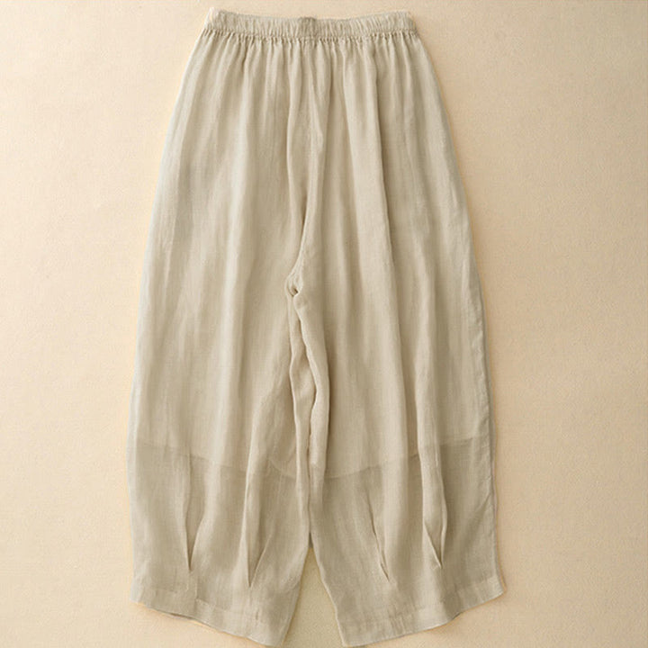 Pantalon Buddha Stones décontracté ample double épaisseur longueur 7-8 pour femme avec poches - image 25