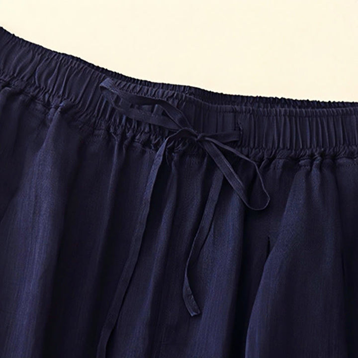 Pantalon Buddha Stones décontracté ample double épaisseur longueur 7-8 pour femme avec poches - image 8