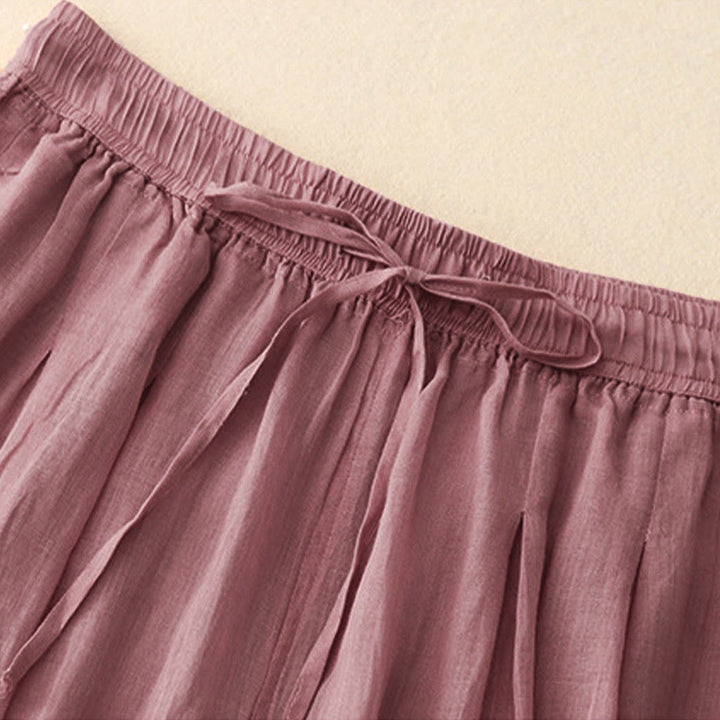 Pantalon Buddha Stones décontracté ample double épaisseur longueur 7-8 pour femme avec poches - image 17