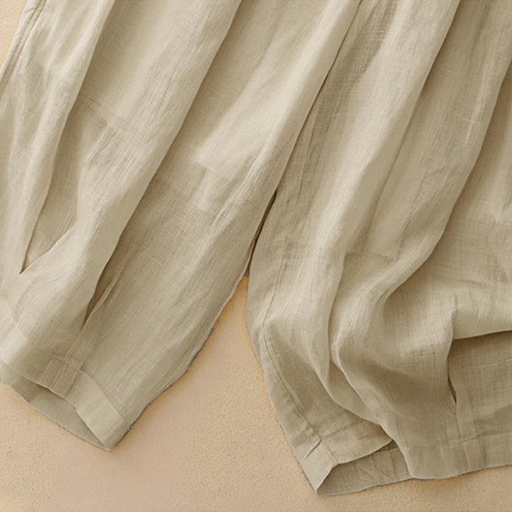 Pantalon Buddha Stones décontracté ample double épaisseur longueur 7-8 pour femme avec poches - image 26