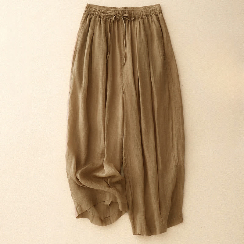 Pantalon Buddha Stones décontracté ample double épaisseur longueur 7-8 pour femme avec poches - Pérou - US8-10，UK/AU12-14，EU40-42 (2XL) - image 0