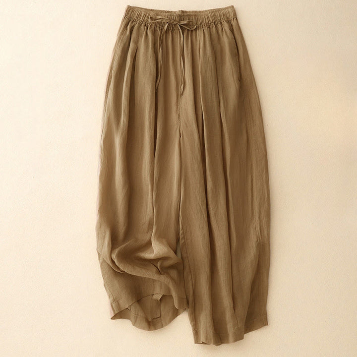 Pantalon Buddha Stones décontracté ample double épaisseur longueur 7-8 pour femme avec poches - Pérou - US8-10，UK/AU12-14，EU40-42 (2XL) - image 0