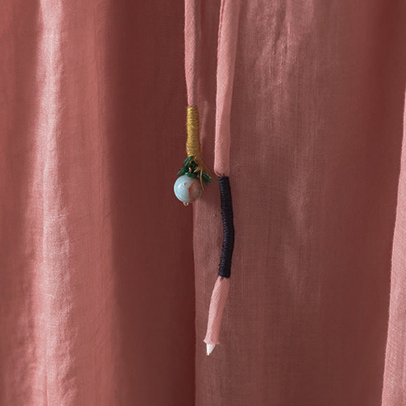 Jupe d'été rétro à pompons et poches pour femme, motif Buddha Stones - image 12