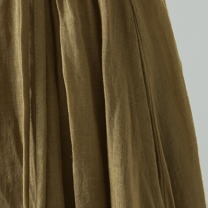 Jupe d'été rétro à pompons et poches pour femme, motif Buddha Stones - image 2