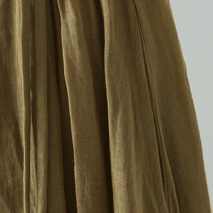 Jupe d'été rétro à pompons et poches pour femme, motif Buddha Stones - image 2