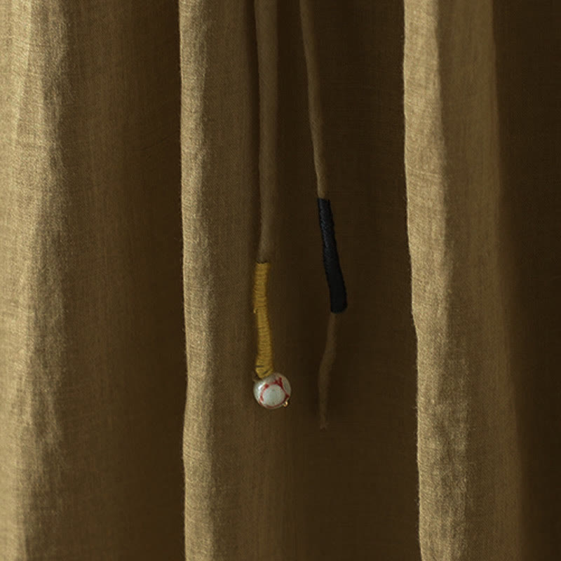 Jupe d'été rétro à pompons et poches pour femme, motif Buddha Stones - image 3