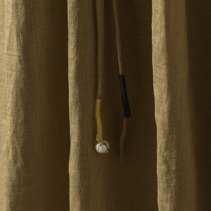 Jupe d'été rétro à pompons et poches pour femme, motif Buddha Stones - image 3