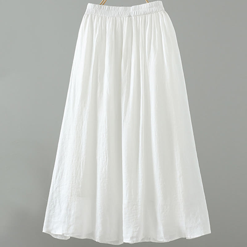 Jupe d'été rétro à pompons et poches pour femme, motif Buddha Stones - image 6