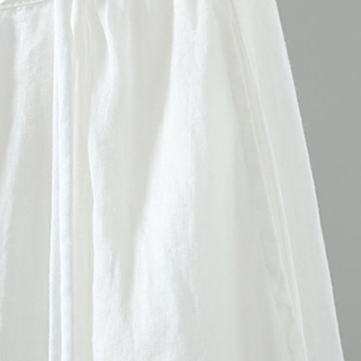 Jupe d'été rétro à pompons et poches pour femme, motif Buddha Stones - image 7