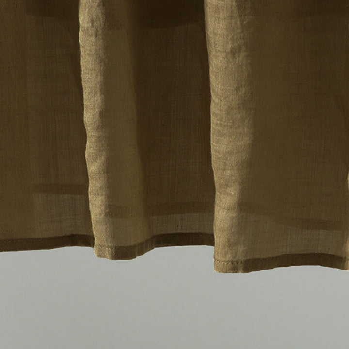 Jupe d'été rétro à pompons et poches pour femme, motif Buddha Stones - image 1