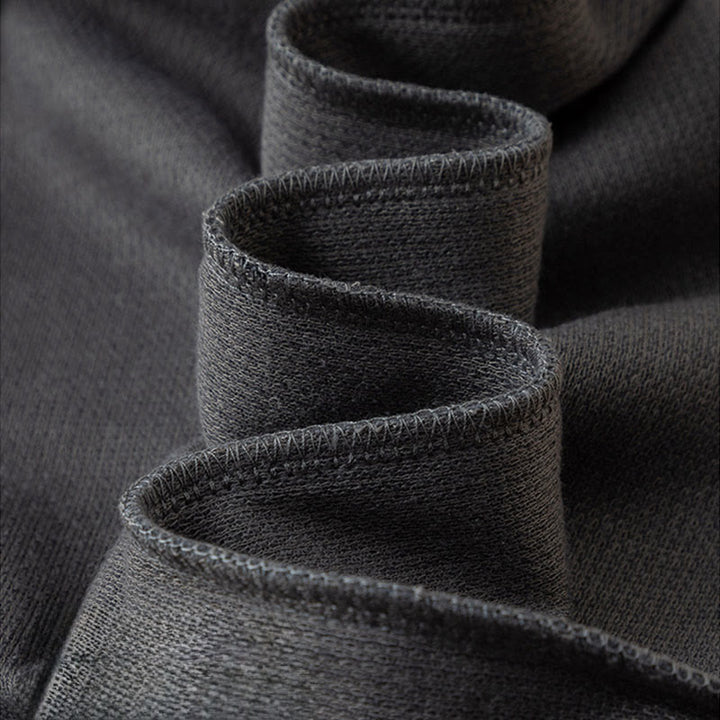 Pantalon large en coton avec poches pour femme Buddha Stones, couleur unie, automne - image 2