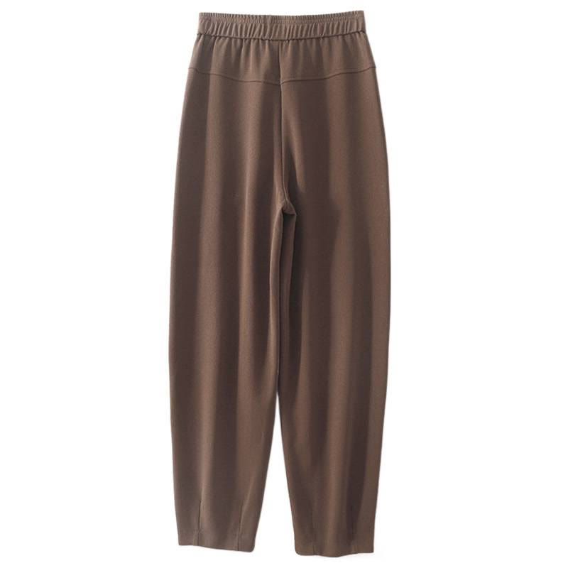 Pantalon thermique taille haute décontracté vintage patchwork pour femme avec poches Buddha Stones - image 1