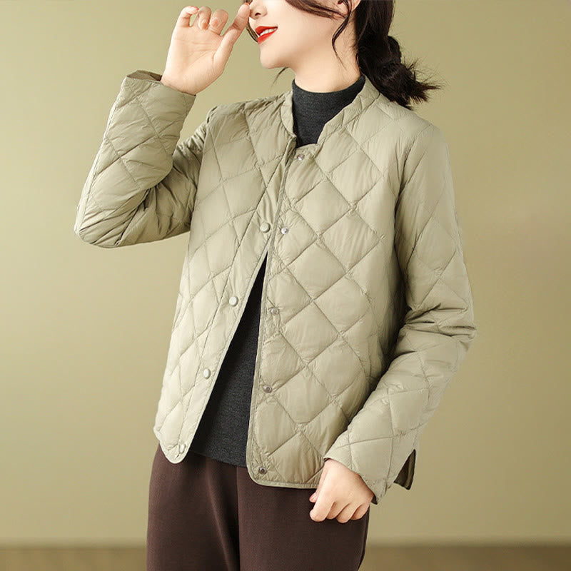 Veste thermique en coton matelassée à manches longues et poches pour femme Buddha Stones - image 21