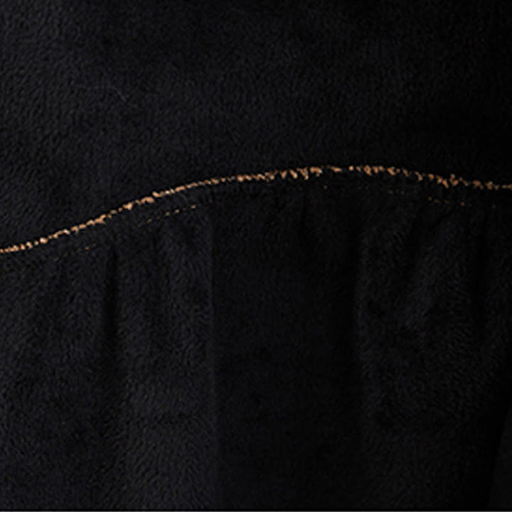 Manteau en Buddha Stones côtelé de coton à manches longues et poches pour femme, uni, avec boutons et doublure polaire - image 7