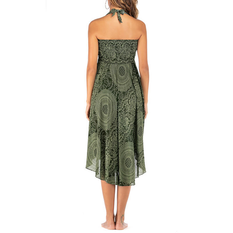 Robe jupe fleurie style bohème avec deux Buddha Stones et une rose des vents - image 11