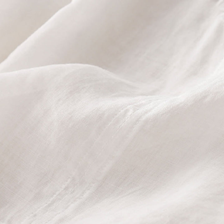 Chemise à manches courtes pour femme avec broderie de lignes et col en V représentant des Buddha Stones - image 18