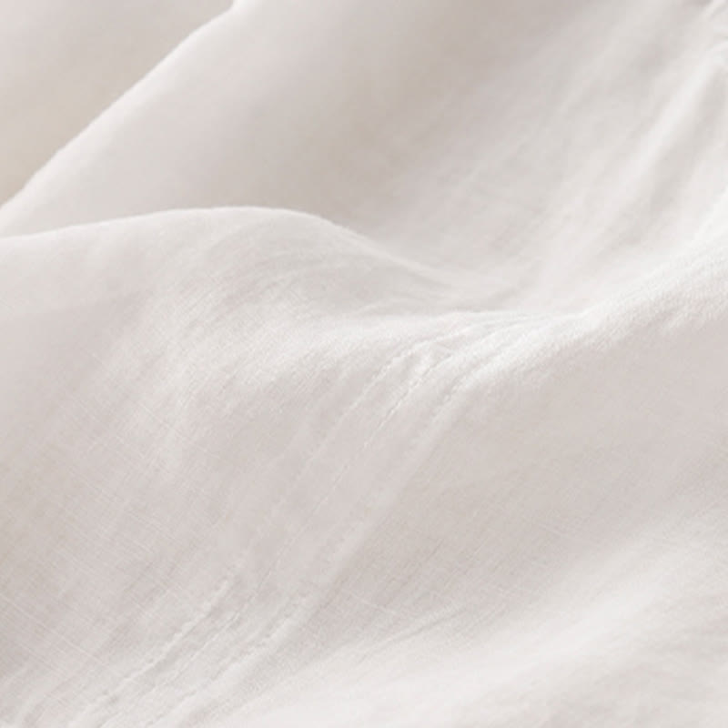 Chemise à manches courtes pour femme avec broderie de lignes et col en V représentant des Buddha Stones - image 18