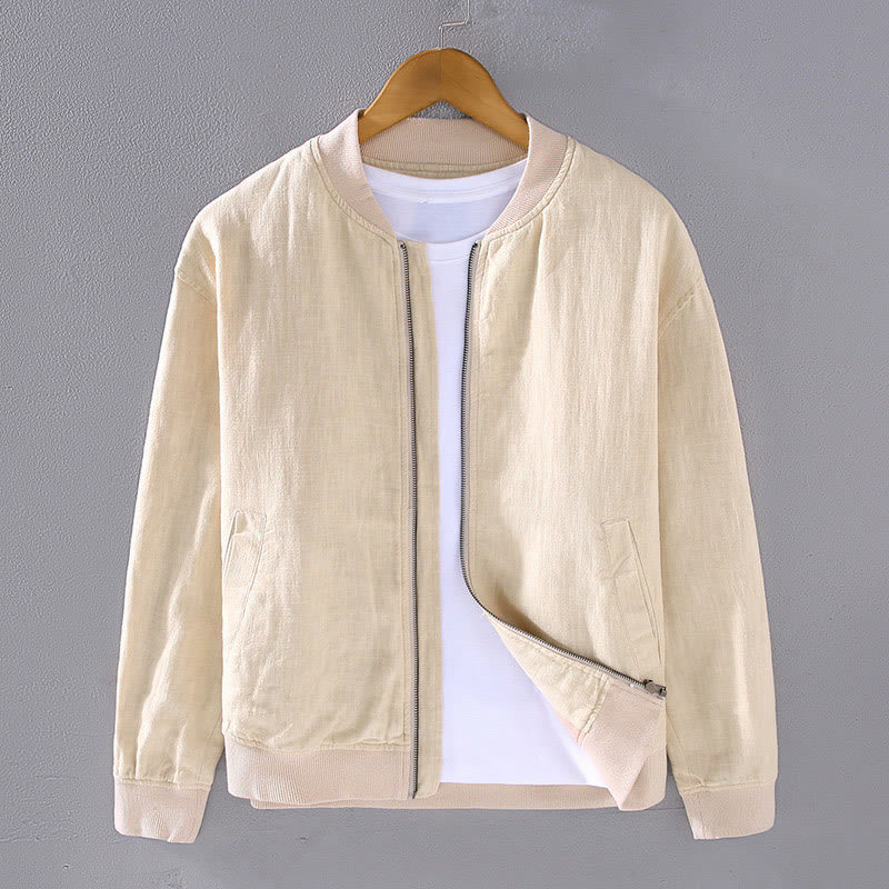Veste d'hiver à manches longues et col montant pour homme, en coton et lin, avec fermeture éclair et poches, motif Buddha Stones - Verge d'or claireJaune - US/UK/AU42，EU52 (3XL) - image 13