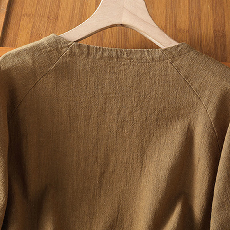 Chemise décontractée à manches longues en coton et polyester pour femme Buddha Stones - image 19