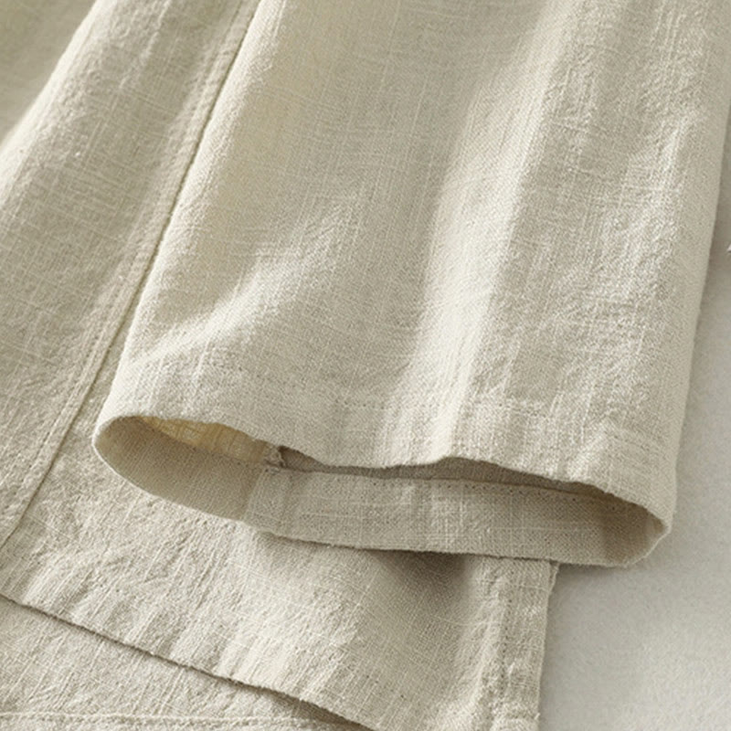 Chemise à manches longues pour femme Buddha Stones, unie et décontractée, à boutons grenouille - image 13