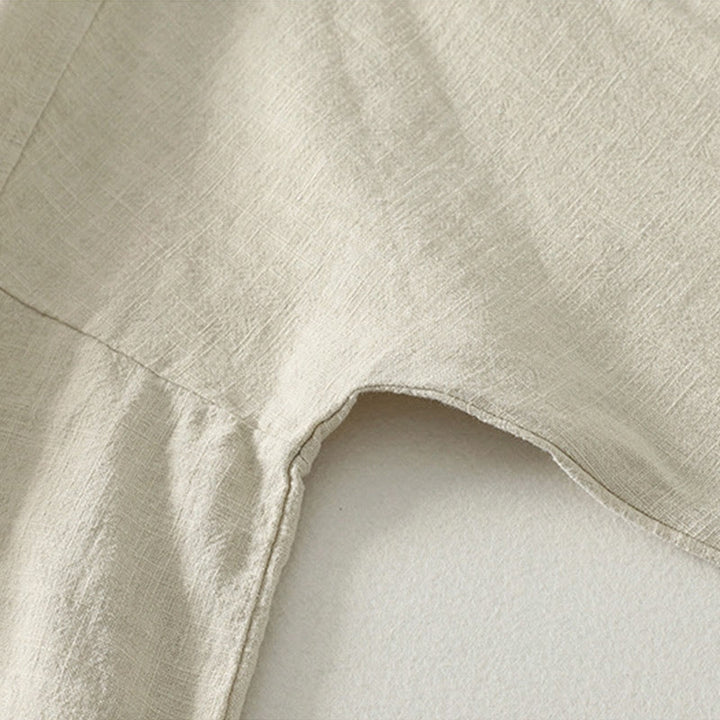 Chemise décontractée à manches longues en coton pour femme avec boutons grenouille et motif Buddha Stones - image 9