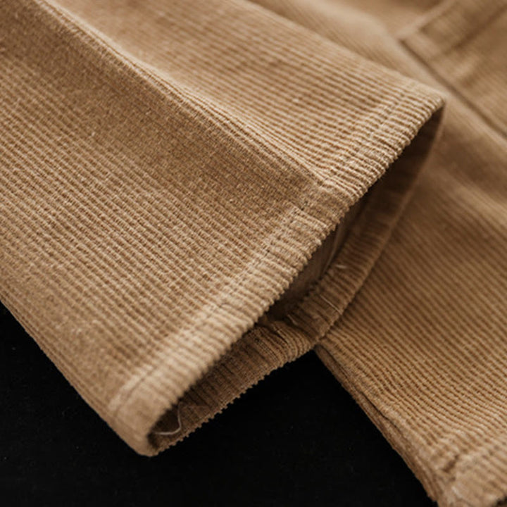 Veste en velours côtelé à manches longues et poches Buddha Stones pour femme - image 5