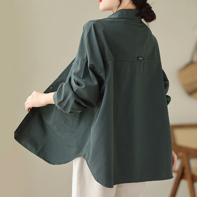 Veste décontractée à manches longues et poches pour femme, couleur unie, motif Buddha Stones - image 1