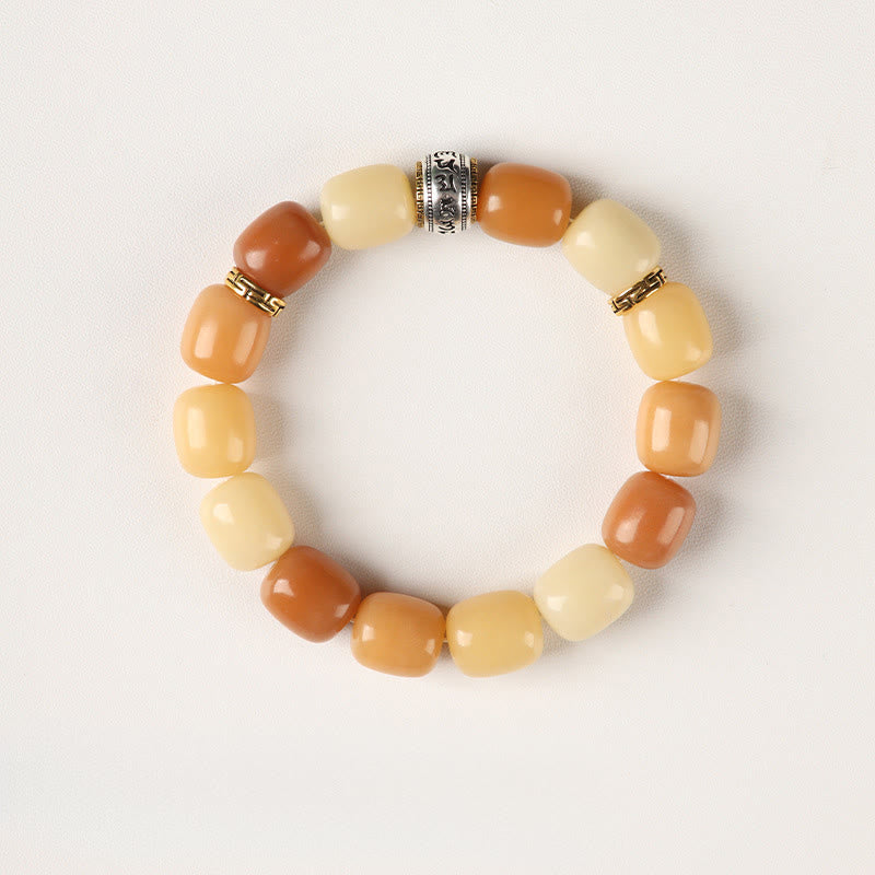Bracelet de paix tête de lion en pierres de Buddha Stones et graines de Bodhi Om Mani Padme Hum - image 8