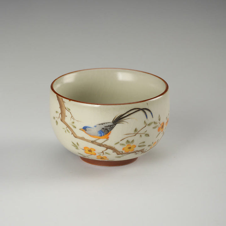 Buddha Stones Oiseau sur branches Pièce de cuivre Tasse à thé Tasse à thé Kung Fu - image 2