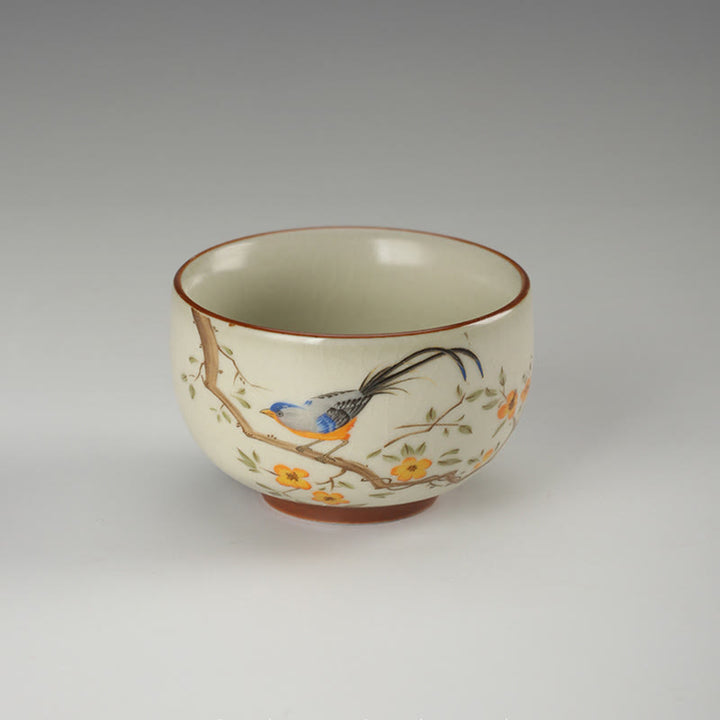 Buddha Stones Oiseau sur branches Pièce de cuivre Tasse à thé Tasse à thé Kung Fu - image 1