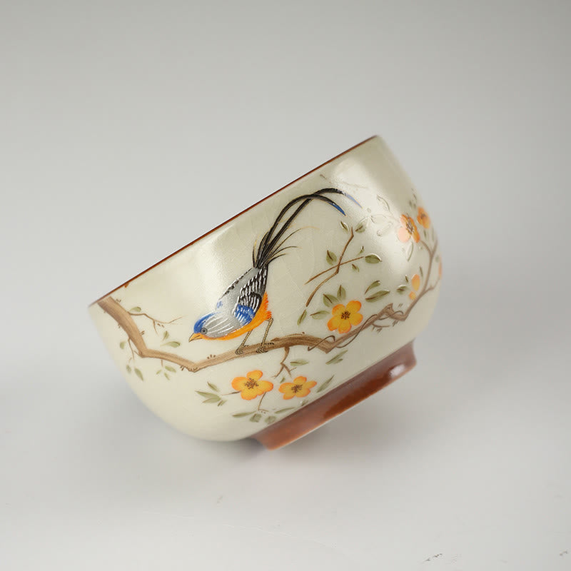 Buddha Stones Oiseau sur branches Pièce de cuivre Tasse à thé Tasse à thé Kung Fu - image 3