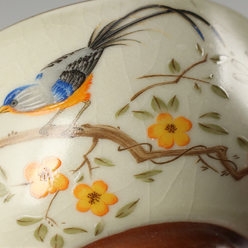 Buddha Stones Oiseau sur branches Pièce de cuivre Tasse à thé Tasse à thé Kung Fu - image 6