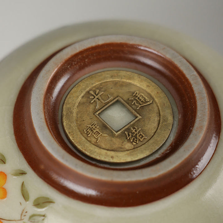 Buddha Stones Oiseau sur branches Pièce de cuivre Tasse à thé Tasse à thé Kung Fu - image 5