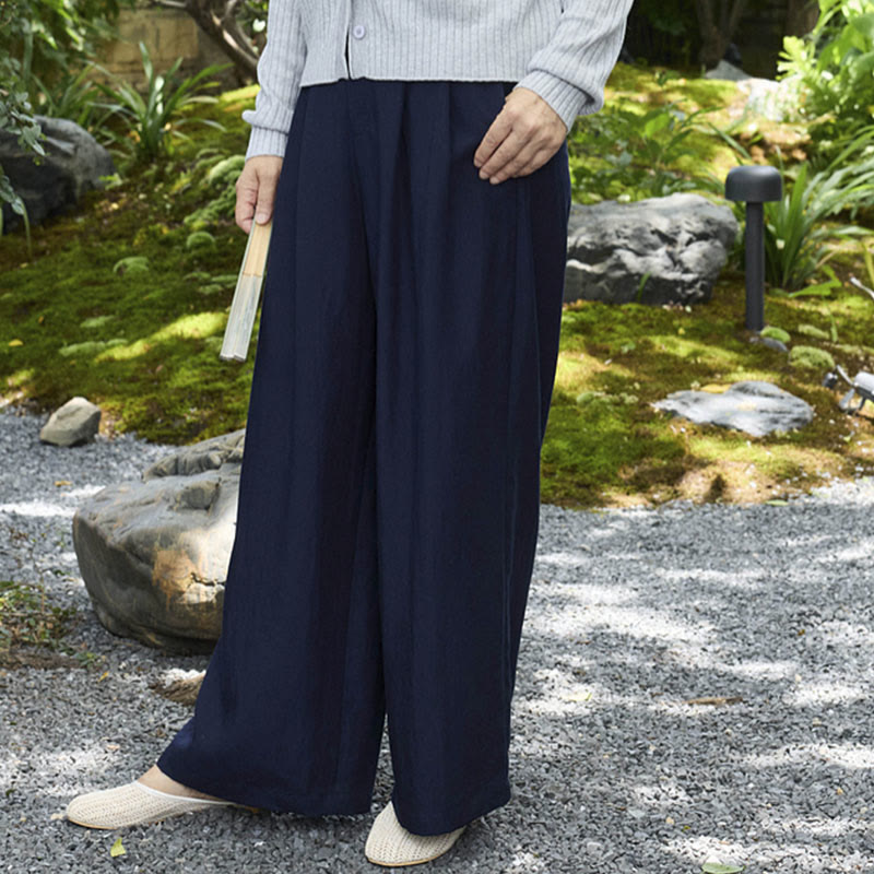 Pantalon femme uni longueur cheville avec poches Buddha Stones pour personnes âgées - image 21