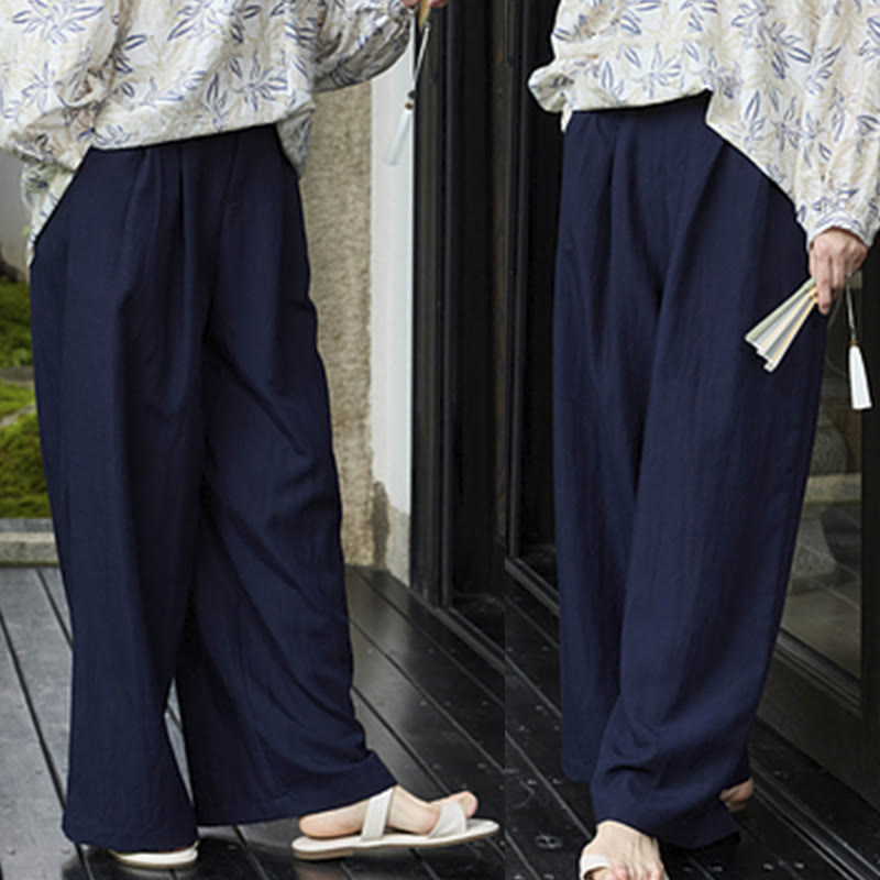 Pantalon femme uni longueur cheville avec poches Buddha Stones pour personnes âgées - image 31